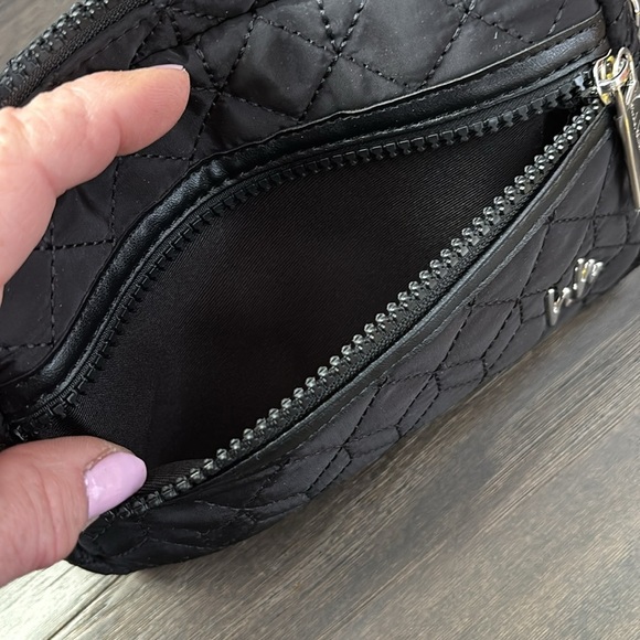 Nicole Miller Crossbody,adjustable waist bag/fanny pack,double zipper,quilted - Picture 10 of 14